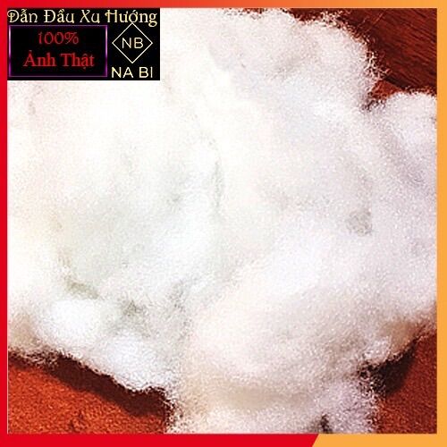 Bông gòn trang trí nhồi gối giả tuyết làm mây giả, bông gòn xơ xoắn 3 chiều 1kg decor giá rẻ