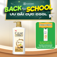 [MUA LÀ CÓ QUÀ] Dầu Gội Clear 9 Thảo Dược Cổ Truyền Sạch Gàu Giảm Rụng 630g Hasaki Sản Phẩm Chính Hãng