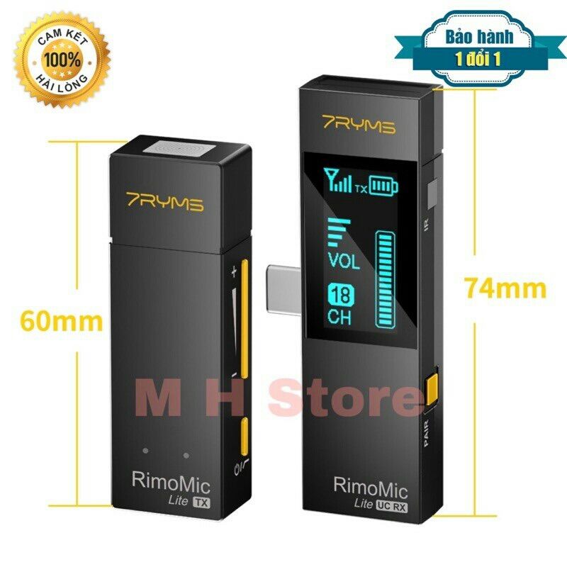 Micro Thu Âm Không Dây Cho Iphone, Android 7Ryms Rimomic