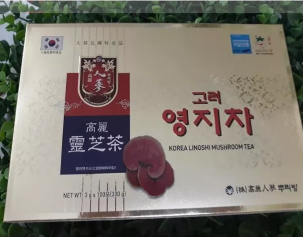 Trà sâm nấm linh chi Hàn Quốc 3gr/ gói* 100 gói/hộp
