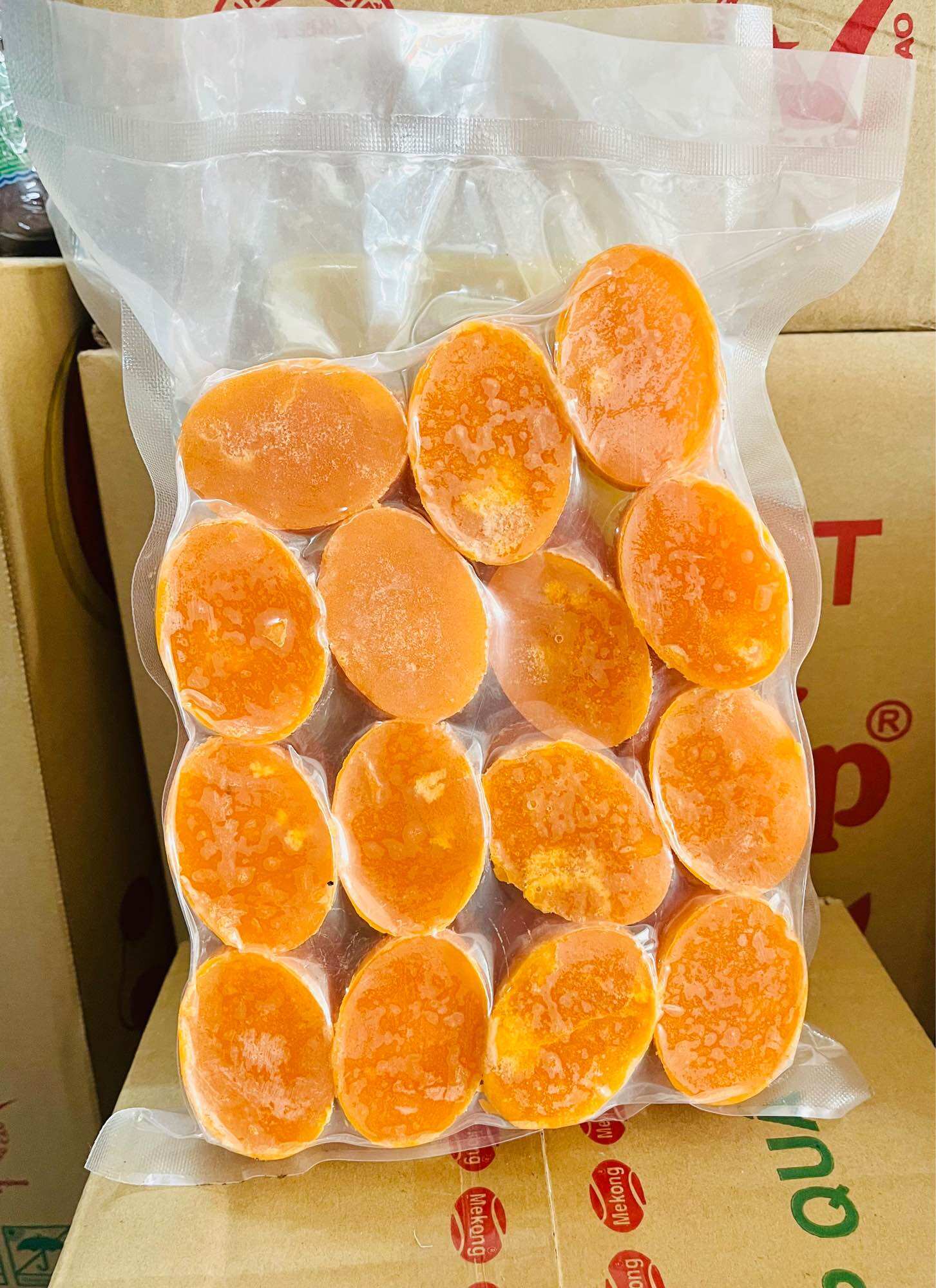 Đường tán cam và Đường tán vàng dạng thỏi gói