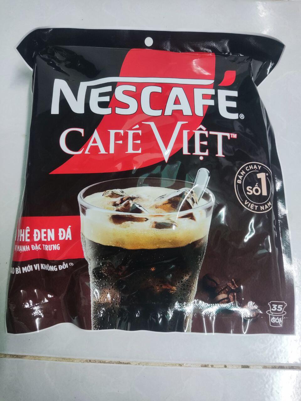 Cà phê đen Nescafé Việt (Túi 35 gói x 16g)