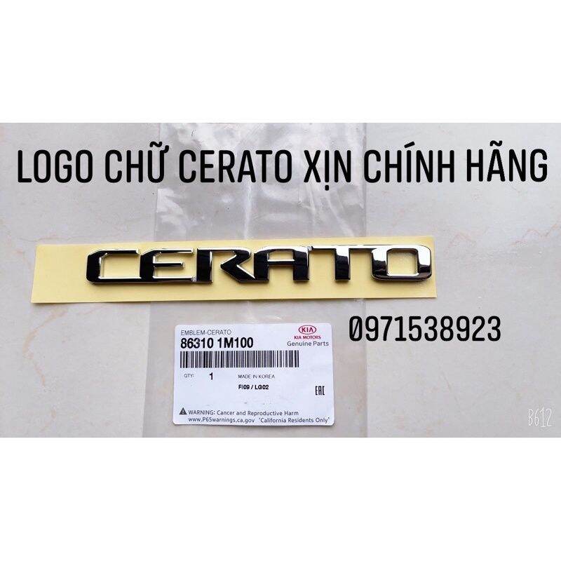 Logo cerato dán đuôi xe kia cerato hàng xịn cao cấp 863101m100