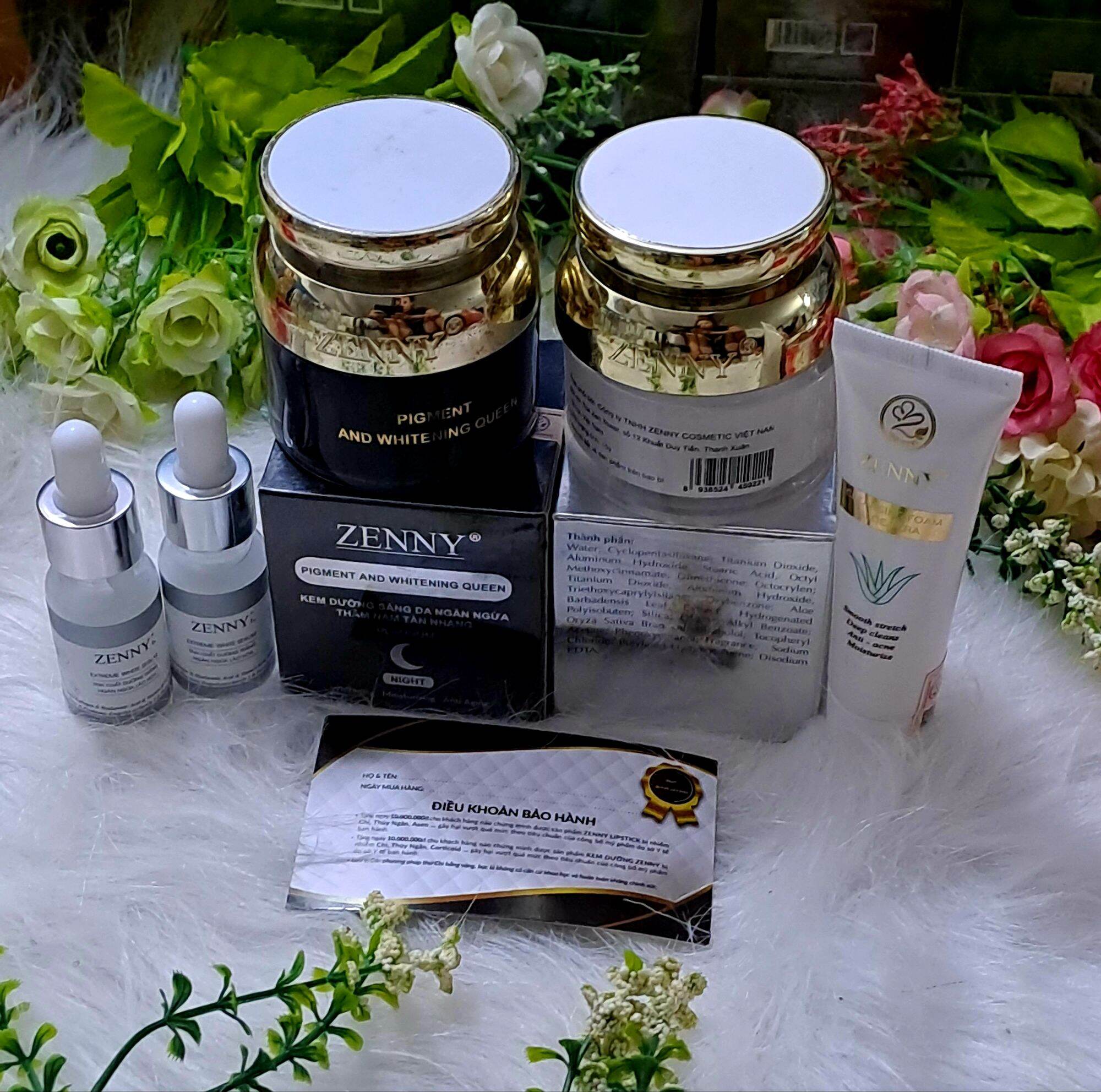 kem zenny  TẶNG serum ,sũa rủa măt ( sỉ,ib)