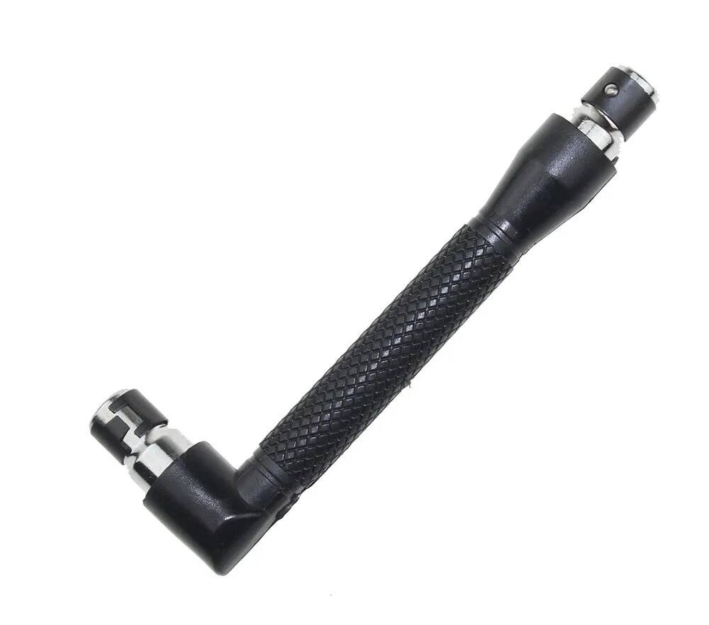 Cờ lê ổ cắm L hai đầu mini 6,35mm 90° Tay cầm tuốc nơ vít góc phải Bộ công cụ tiện ích bảo trì nhà cửa
