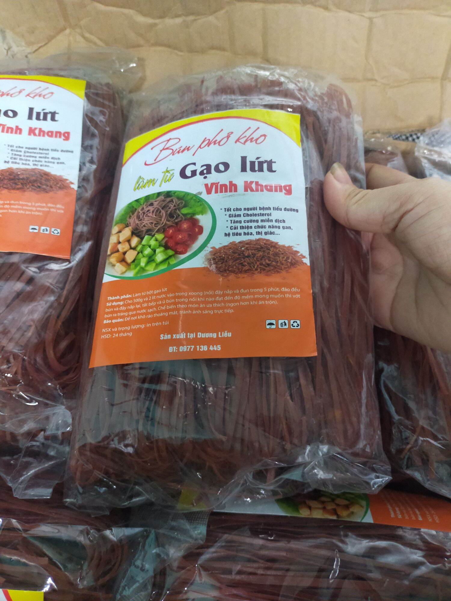 bún gạo lứt vĩnh khang túi 500g