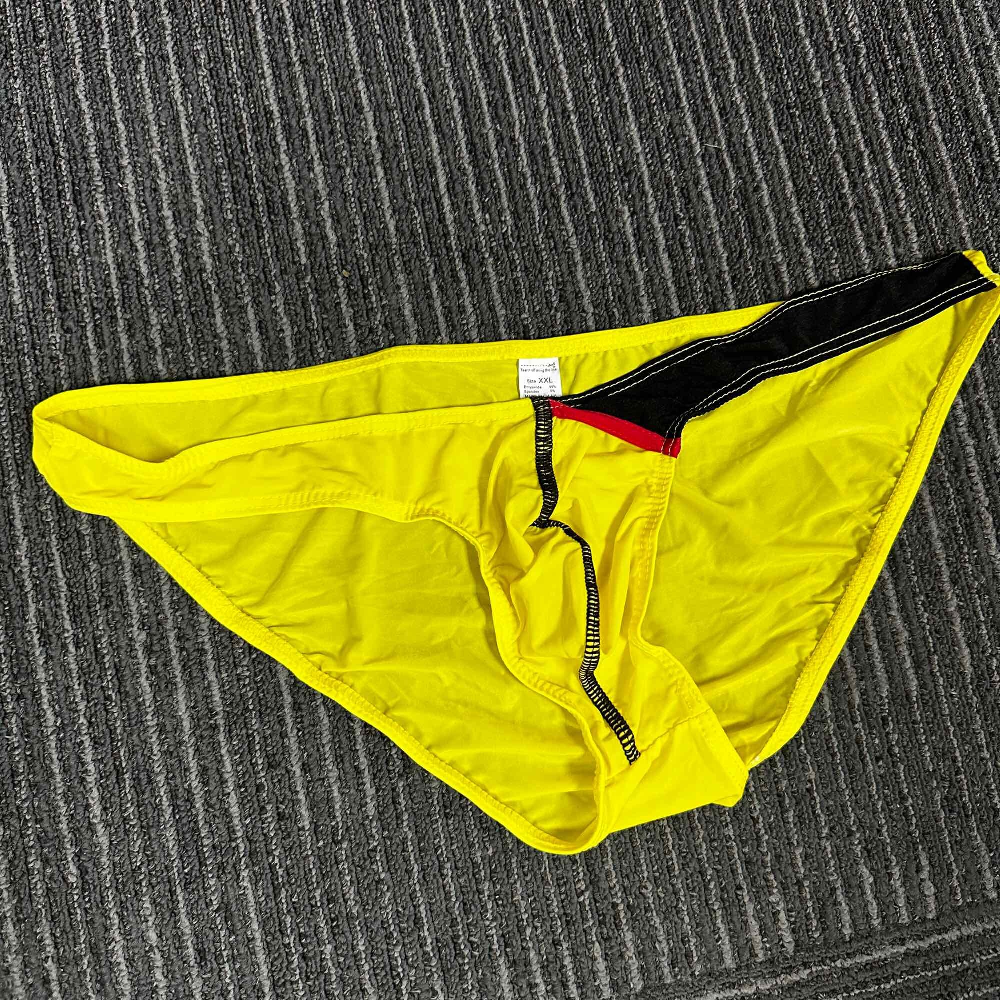Quần lót nam bikini vải lụa 2 màu size M-XL