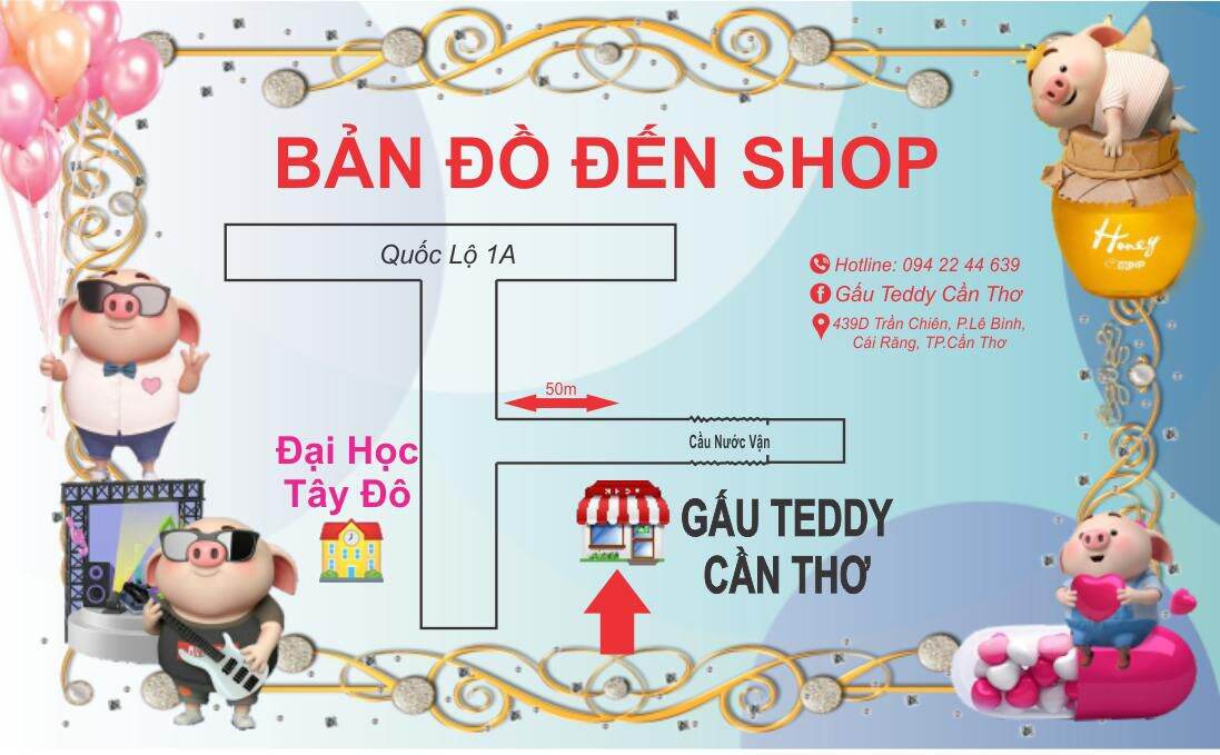 Gấu Bông Heo Má Hồng Size Lớn (Hàng cao cấp)