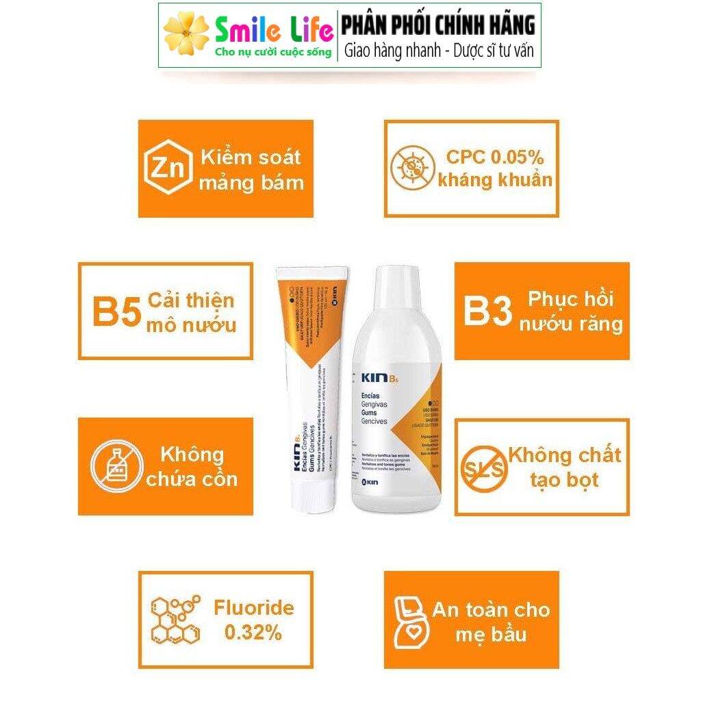 COMBO Phục Hồi: Súc Miệng & Đánh Răng KinB5 ® - DÙNG HẰNG NGÀY