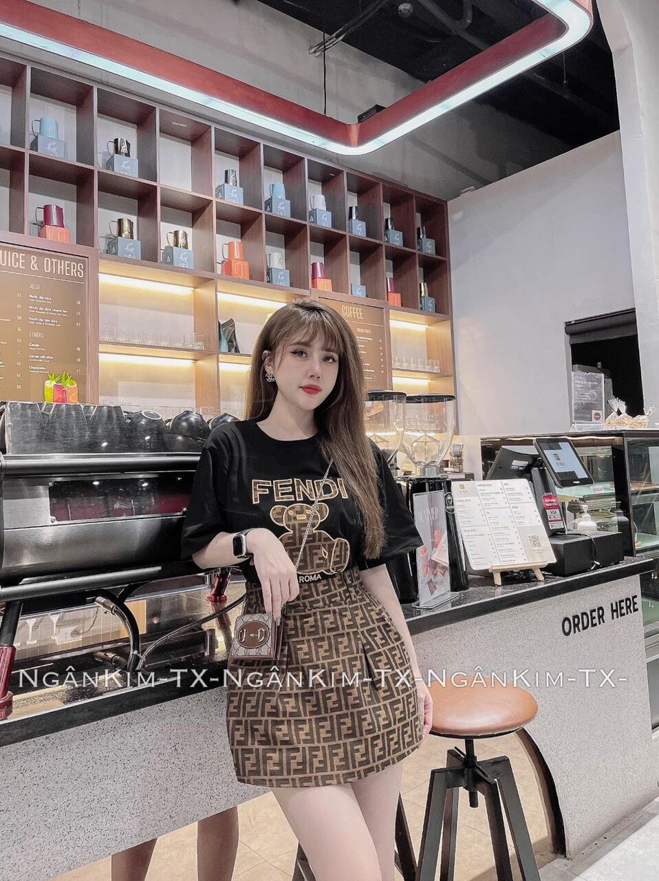 Set váy Fendi