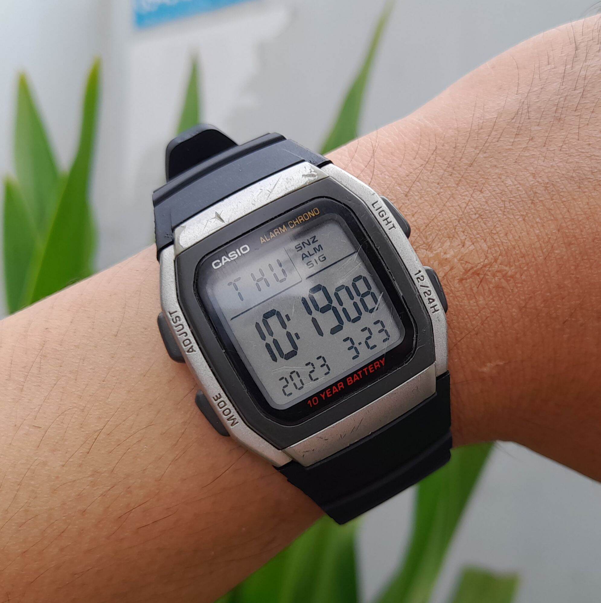 Đồng hồ Nam Nữ vintage Casio vuông W-96H