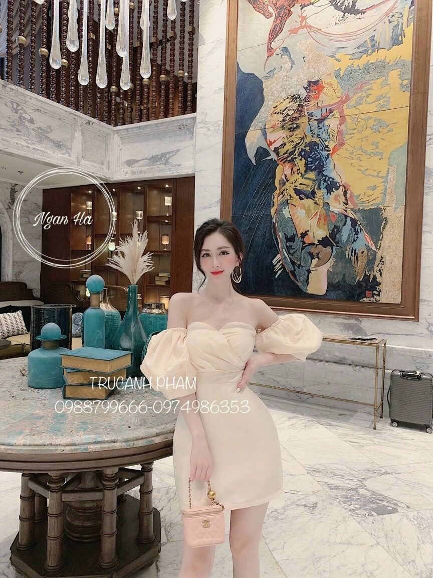 ĐẦM TRỄ VAI CHO NỮ DỰ TIỆC CAO CẤP