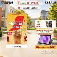 [FREESHIP TOÀN QUỐC] Hộp Cà phê Hòa tan NESCAFÉ CAFÉ SỮA ĐÁ 10 gói Nhân đôi sánh quyện