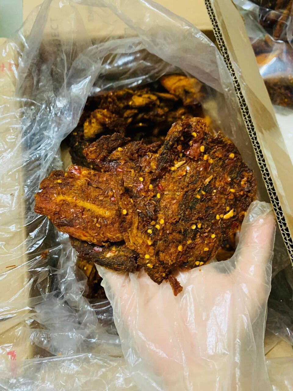 Khô bò vụn mềm miếng to 380g