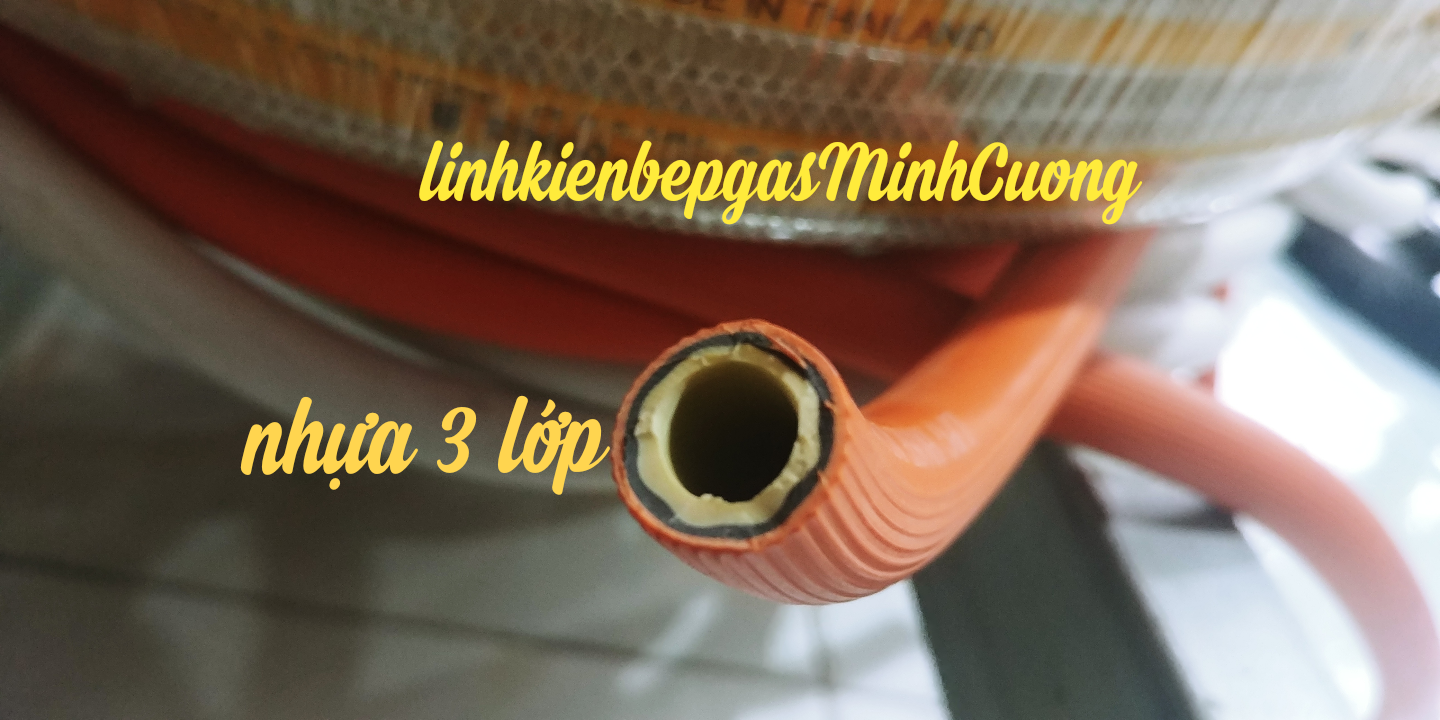 Dây dẫn gas nhựa 3 lớp màu cam
