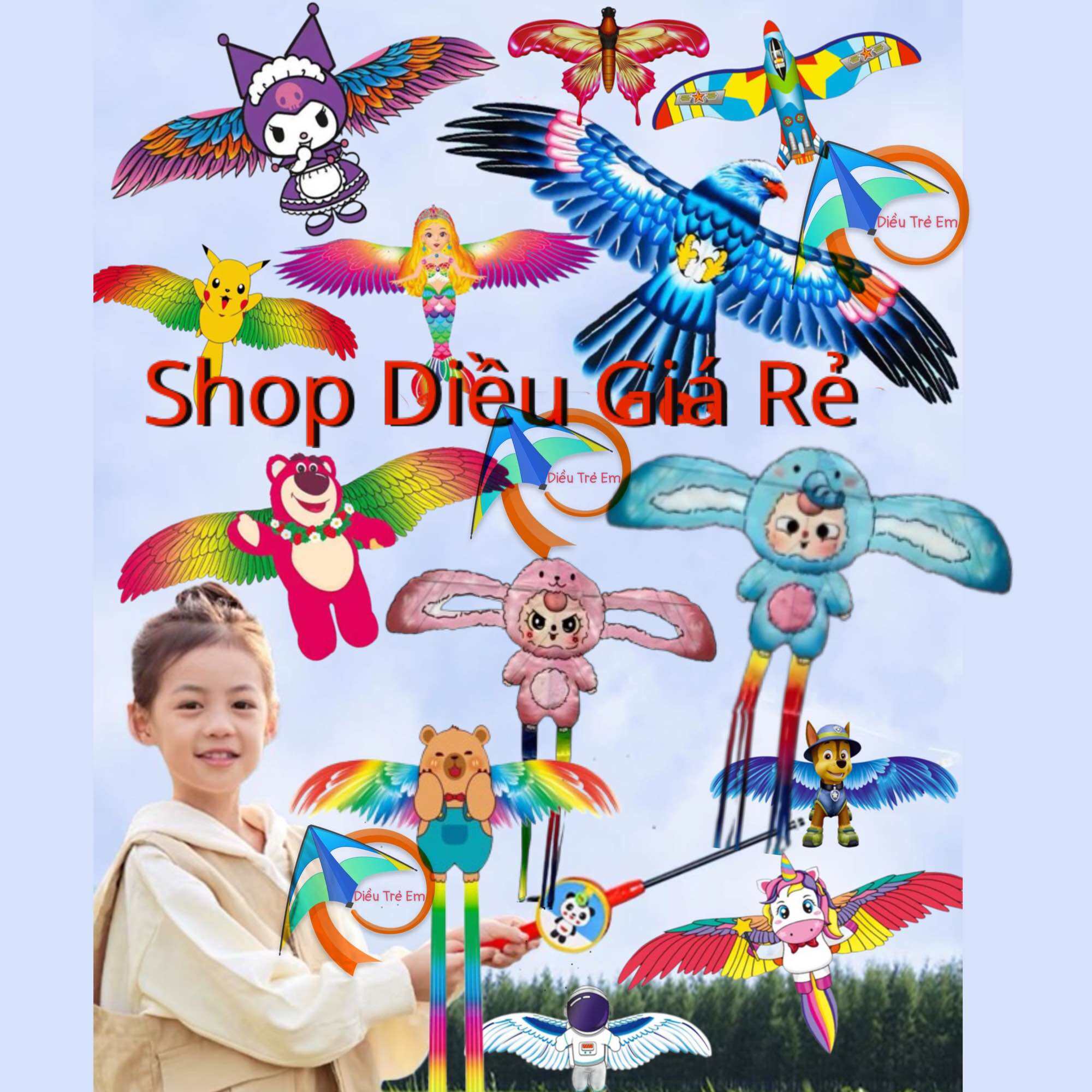 {HOẢ TỐC} - Đồ chơi diều cần câu, Diều Cần Câu Mini Cho Bé 3D, diều cần câu, diều vẫy cánh, diều cần câu cho bé , diều mini , diều cần câu , diều , dieu