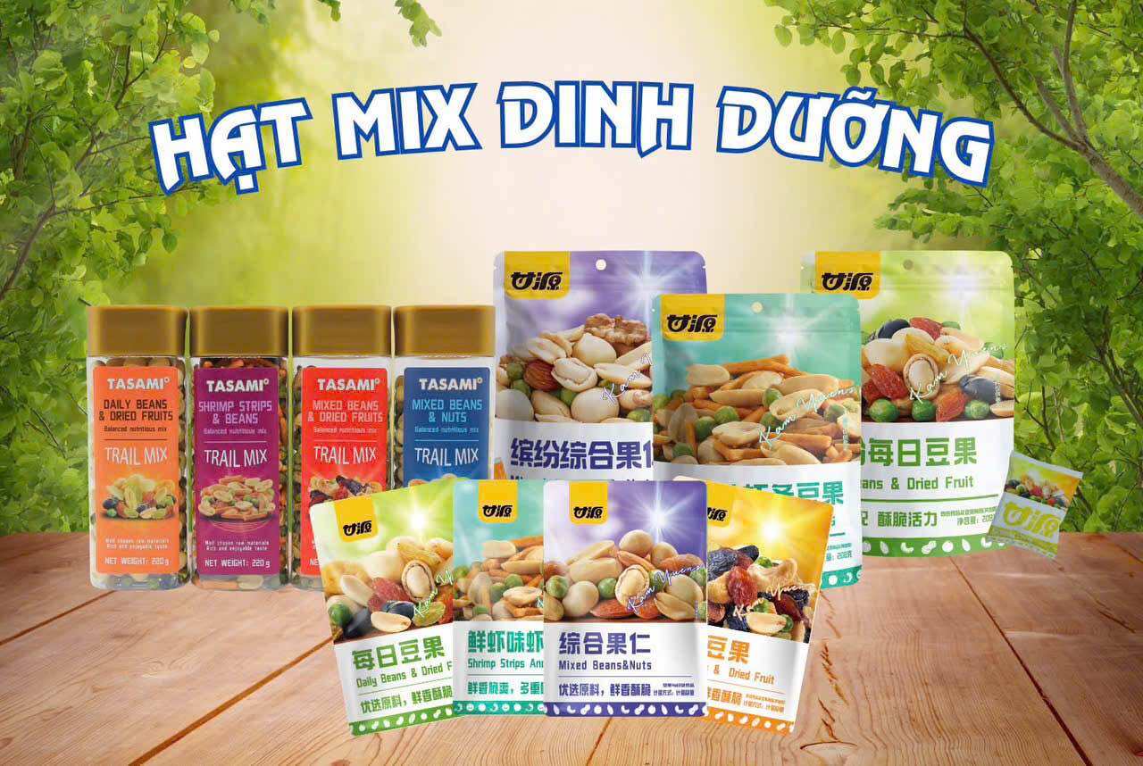 Combo 10 gói Hạt Dinh Dưỡng Mix 7 Loại Tẩm Vị Nội Địa Trung, Hạt Mix Đậu Hà Lan Thơm Ngon Giòn Tan