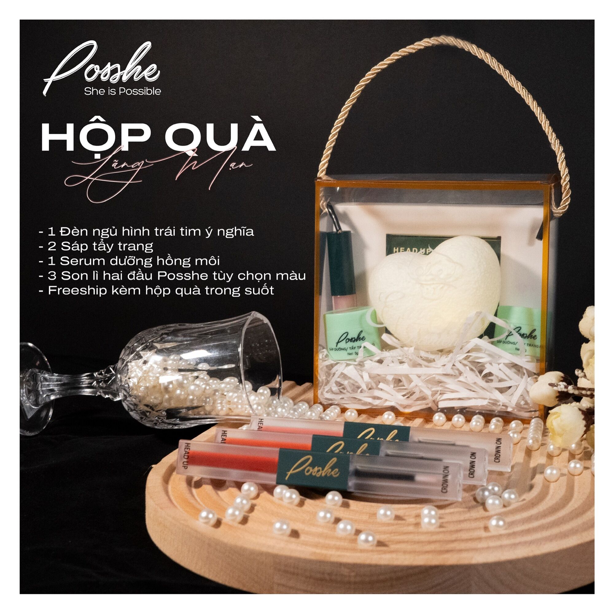 Set quà son posshe 7 món - phiên bản giới hạn độc quyền