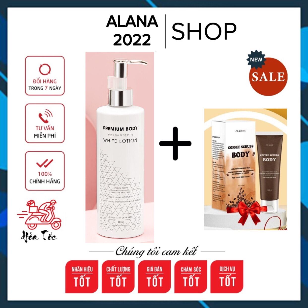 Cấy trắng Body CC WHITE, tinh chất colager tươi