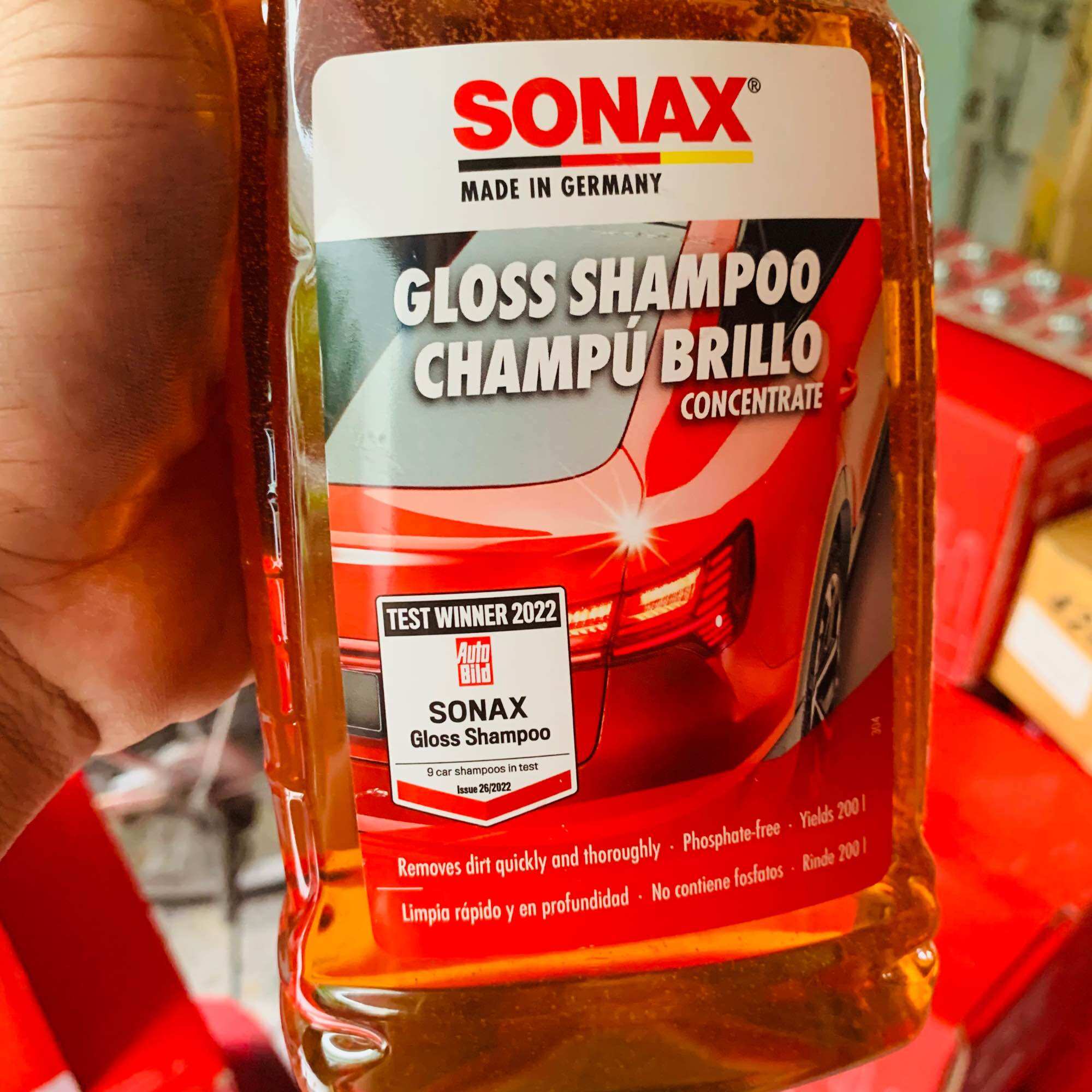 Nước Rửa Xe Sonax Gloss Shampoo Concentrate - Chai 1 Lit