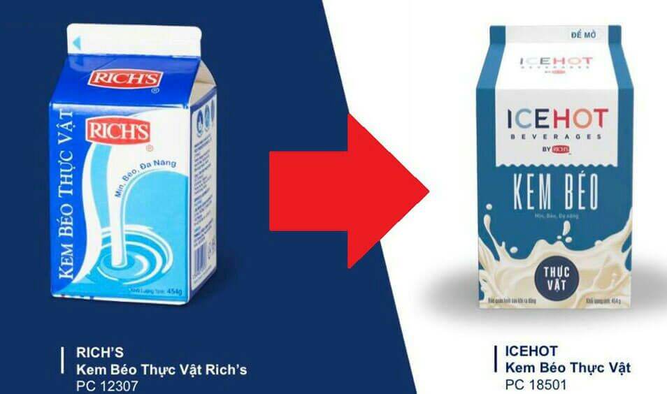 Kem Béo Thực Vật Rich's Lùn 454G