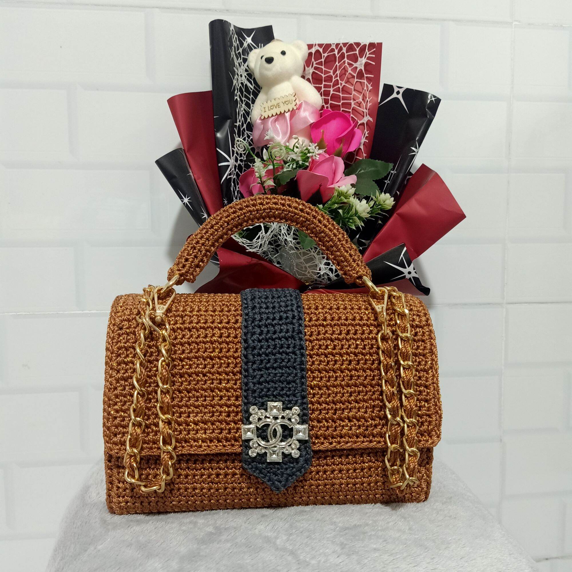 Túi xách handmade nữ (Size: 20*7*15cm)