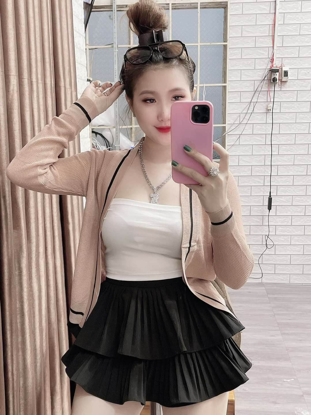 Áo Khoác Len Mỏng Phối Đồ Xinh. Áo Khoác Len Nữ H159