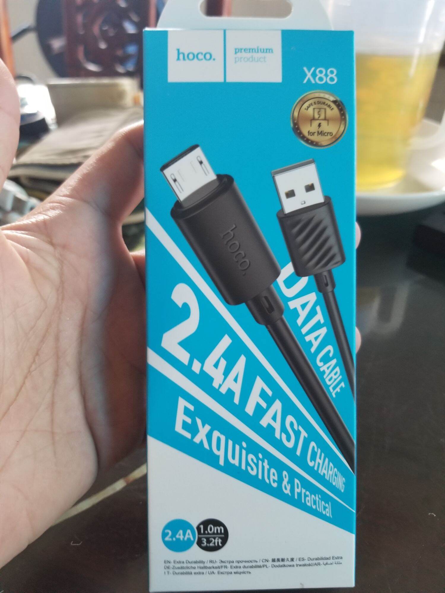 (micro usb) Cáp sạc nhanh 2.4A hoco x88