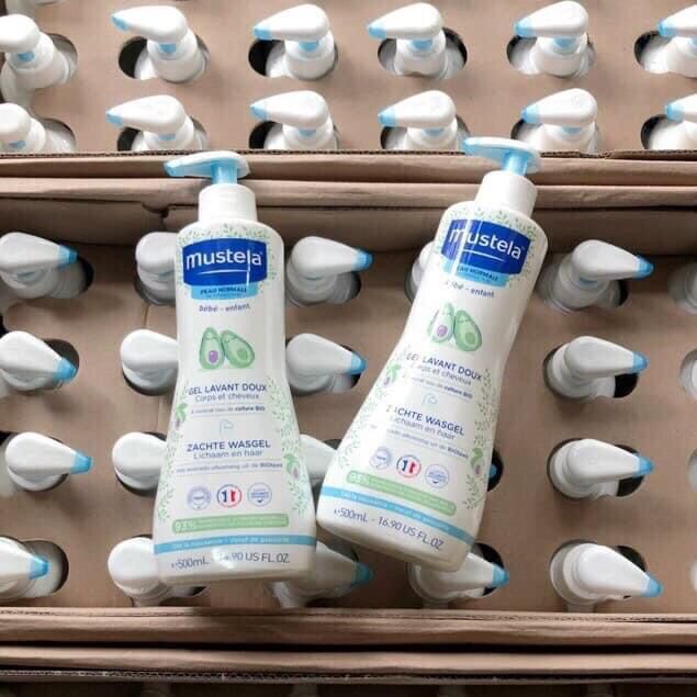 Sữa tắm gội cho trẻ sơ sinh Mustela 500ml