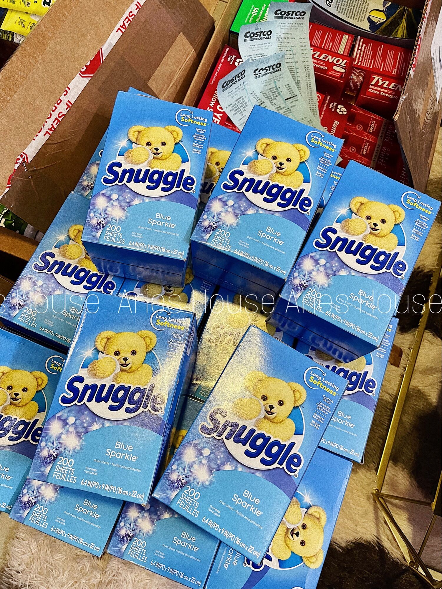[Bill Mỹ] Giấy thơm quần áo Snuggle Blue Sparkle 200 tờ