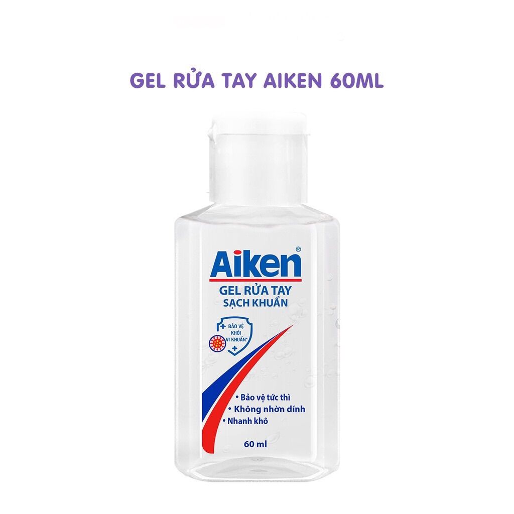 Gel rửa tay Sạch khuẩn Aiken 60ml