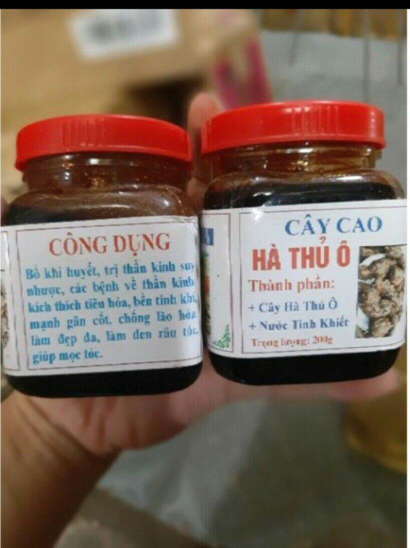 Cao cây hà thủ ô lọ 200gr, bổ khí huyết ,kích thích tiêu hóa