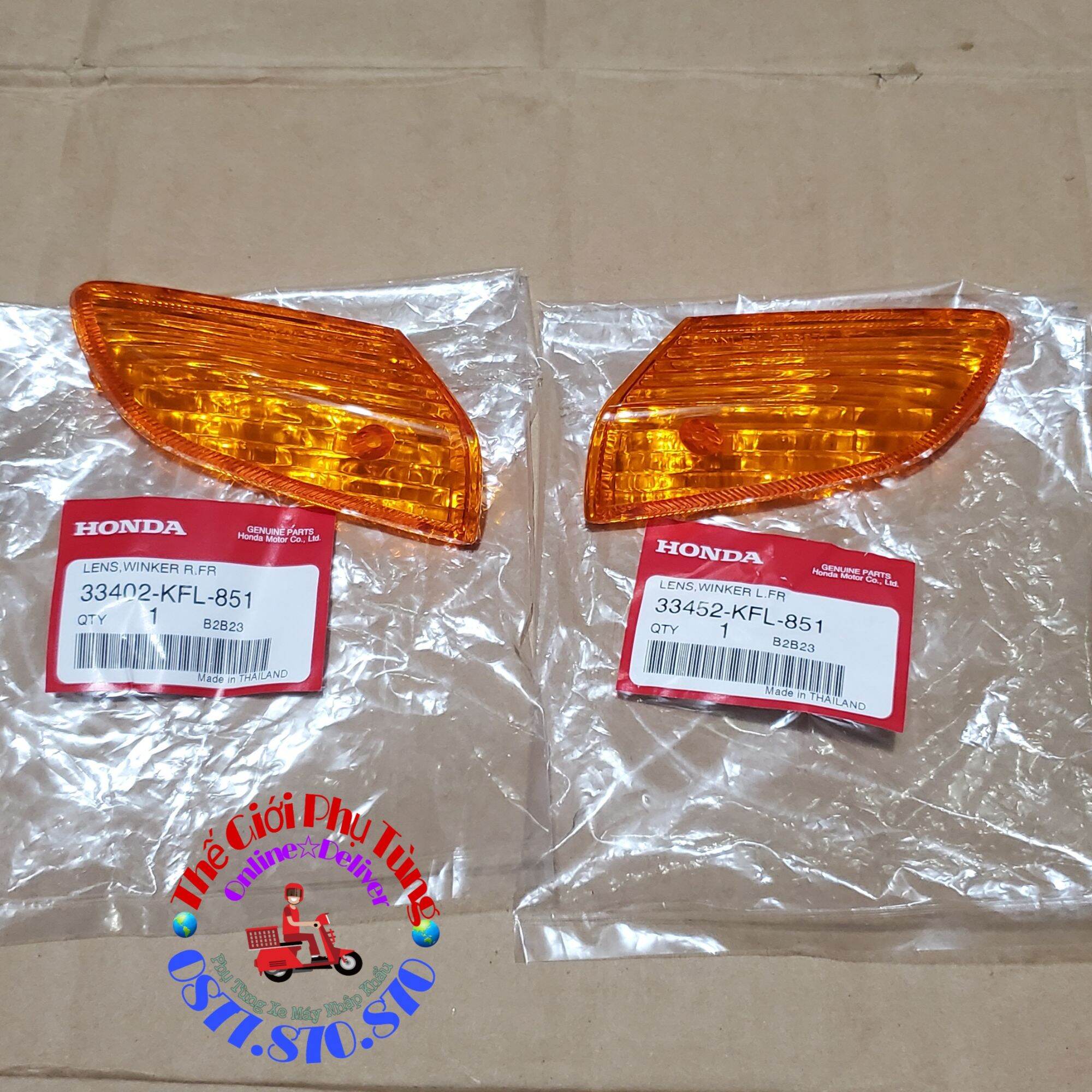 Cặp nắp xi nhan trước wave thái 110 zin mới chính hãng honda thái lan