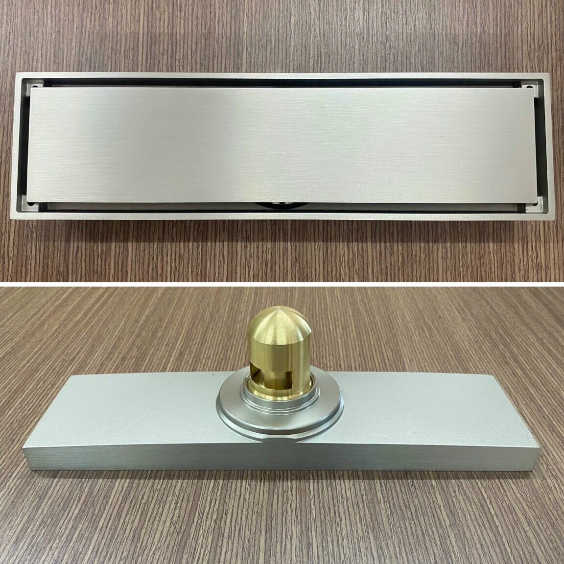Hố ga thoát sàn nhà tắm hàng đúc đồng thau siêu dày. kích thước : dài 30 cm x rộng 8 cm vừa ống 48,60,90.