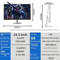 KTC | Màn Hình Chơi Game 24 inch Tần Số Làm Mới 260Hz Ánh Sáng Xanh Thấp