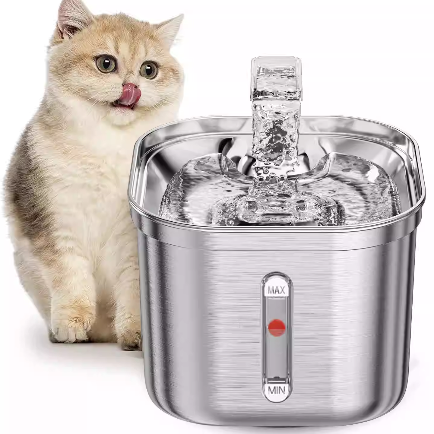 KuoLi | Máy Phun Nước Tự Động Cho Mèo Inox