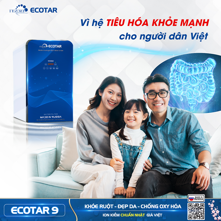 Máy lọc nước ION KIỀM geyser Ecotar 9