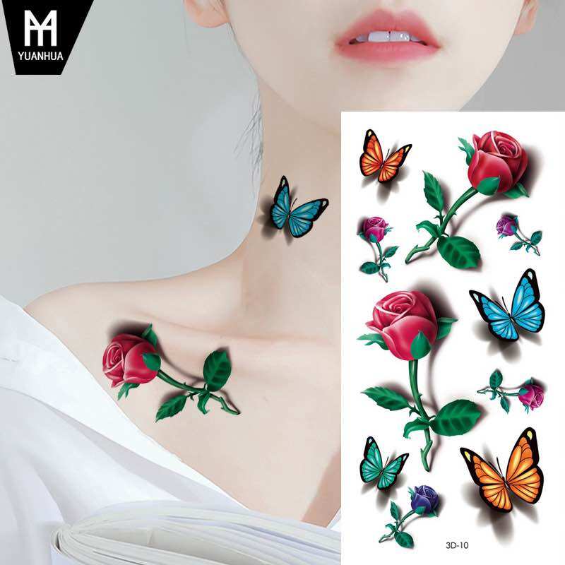 Hình xăm dán đẹp mắt mẫu 3D 59k/2 tấm