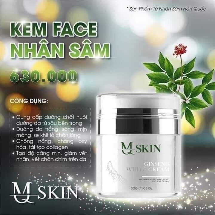 Kem face trắng da nhân sâm Mqskin