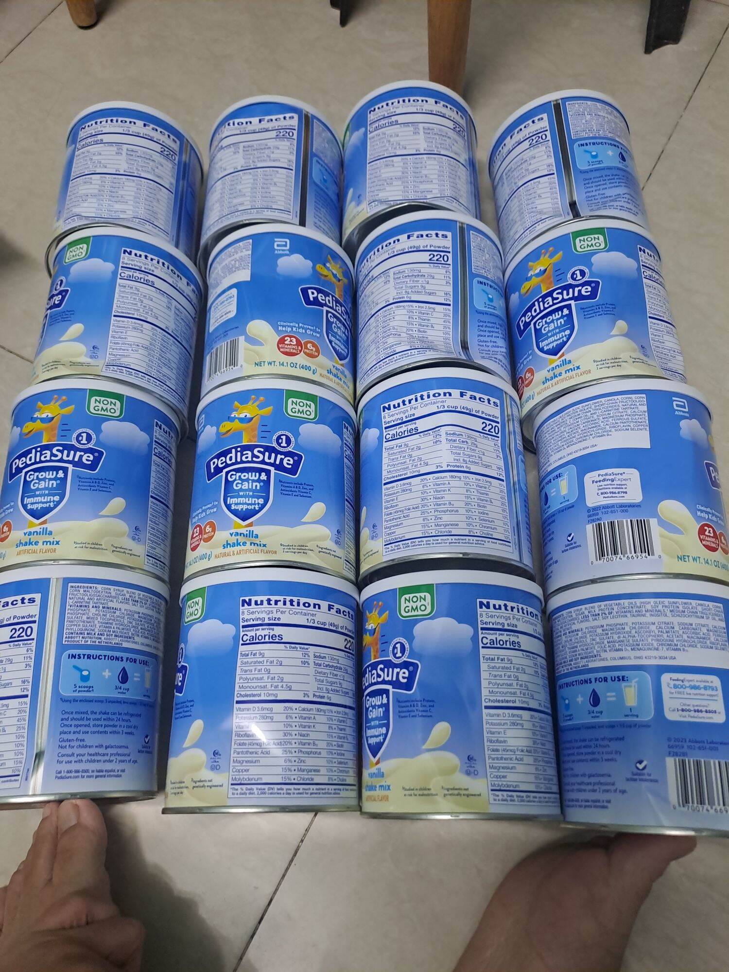 [date  2026có bill bay air] Sữa pediasure 400g. hàng nhập mỹ
