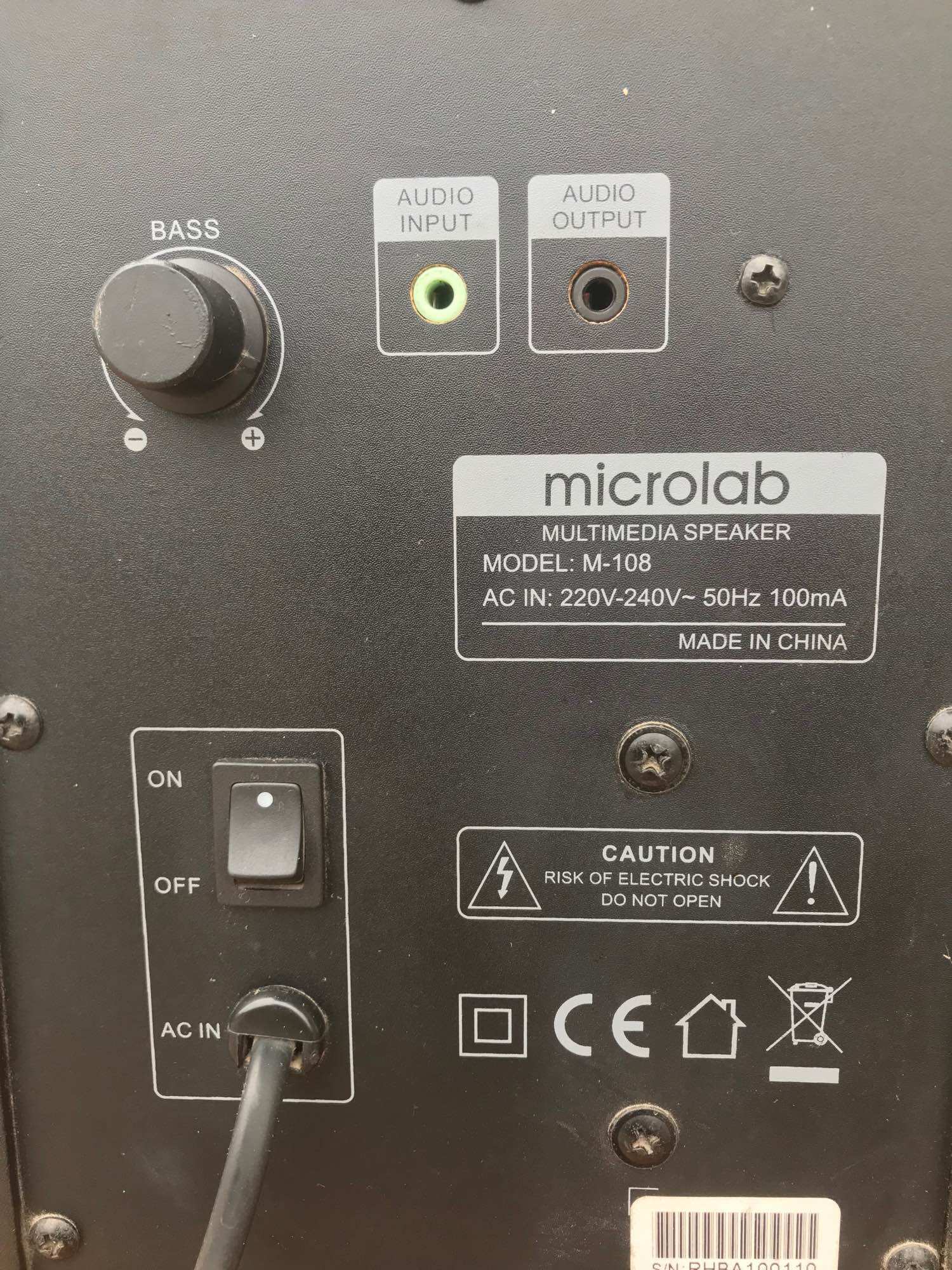 Loa vi tính micro Lab M-108 ( đã qua sử dụng)