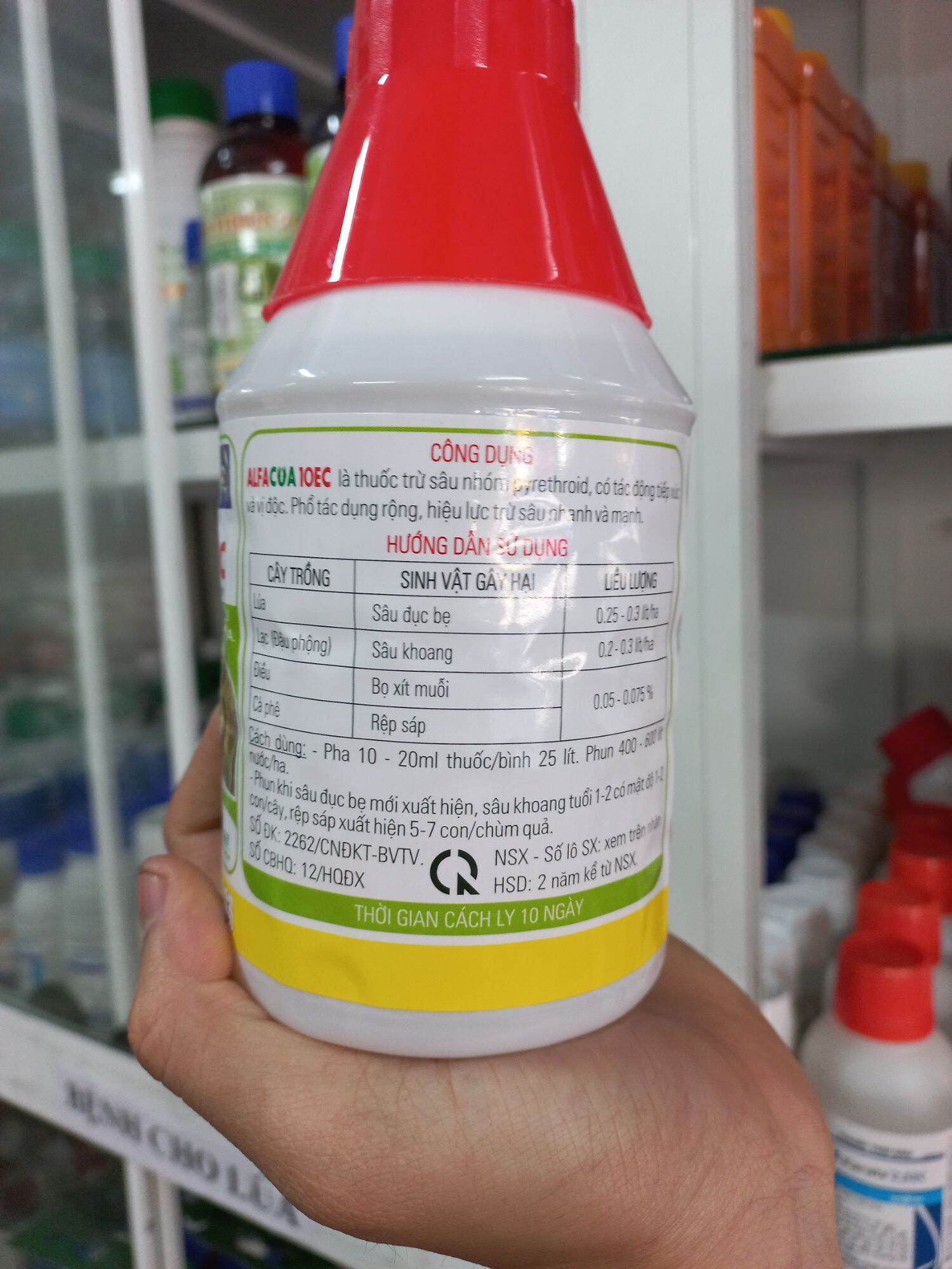 Thuốc trừ sâu Alfacua 10EC 480ml
