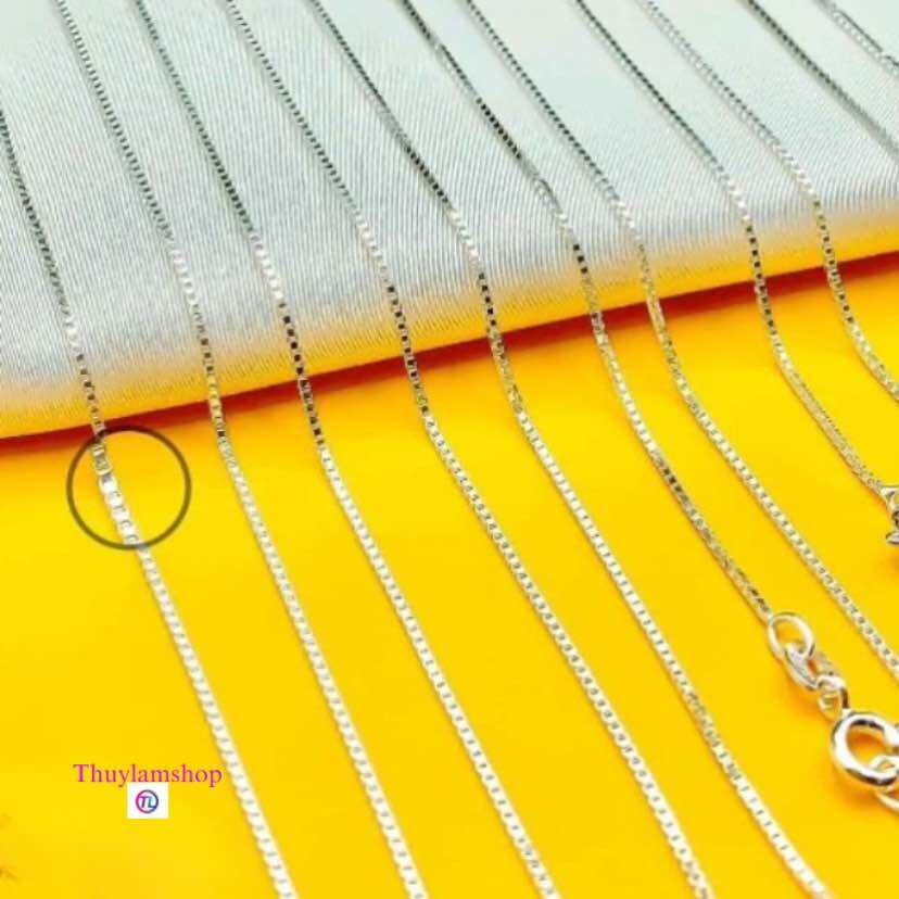 Dây chuyền bạc s925 kiểu xích hộp xinh xinh