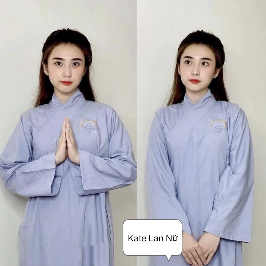 Áo Tràng vải Kate Nhật đi chùa