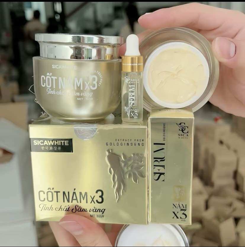Kem cốt nám X3 (30gr).  kèm serum cốt sâm.