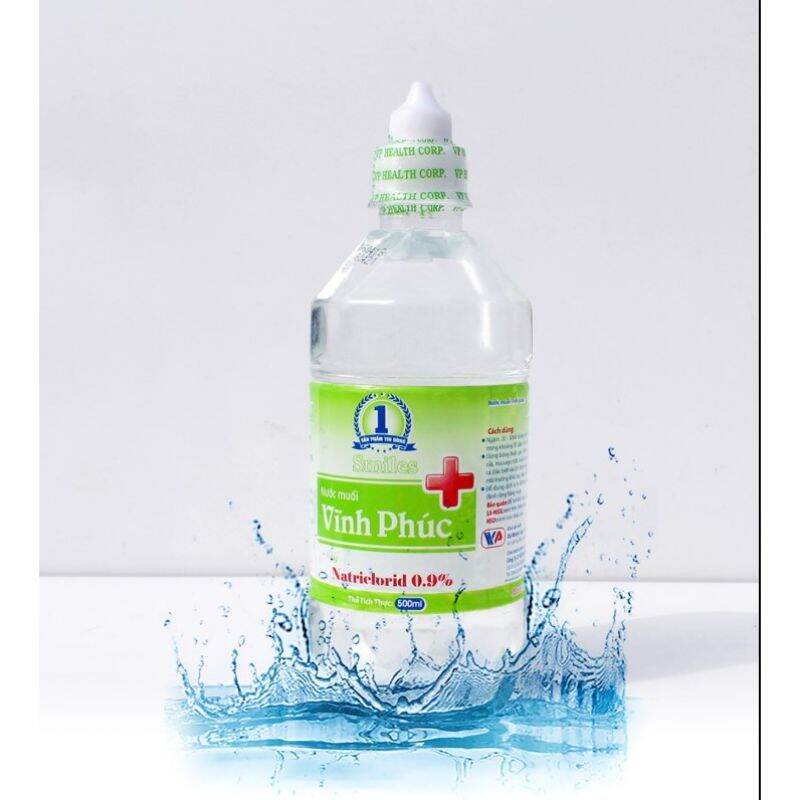 Nước muối sinh lý Vĩnh Phúc - chai 1 lít