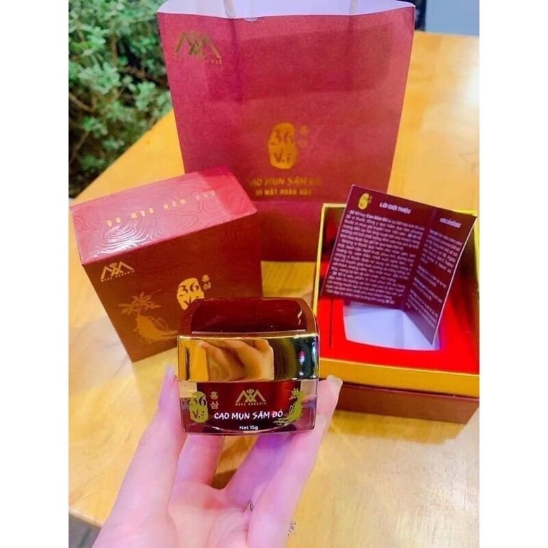Cao sâm mụn đỏ 36 vị hộp 15gr