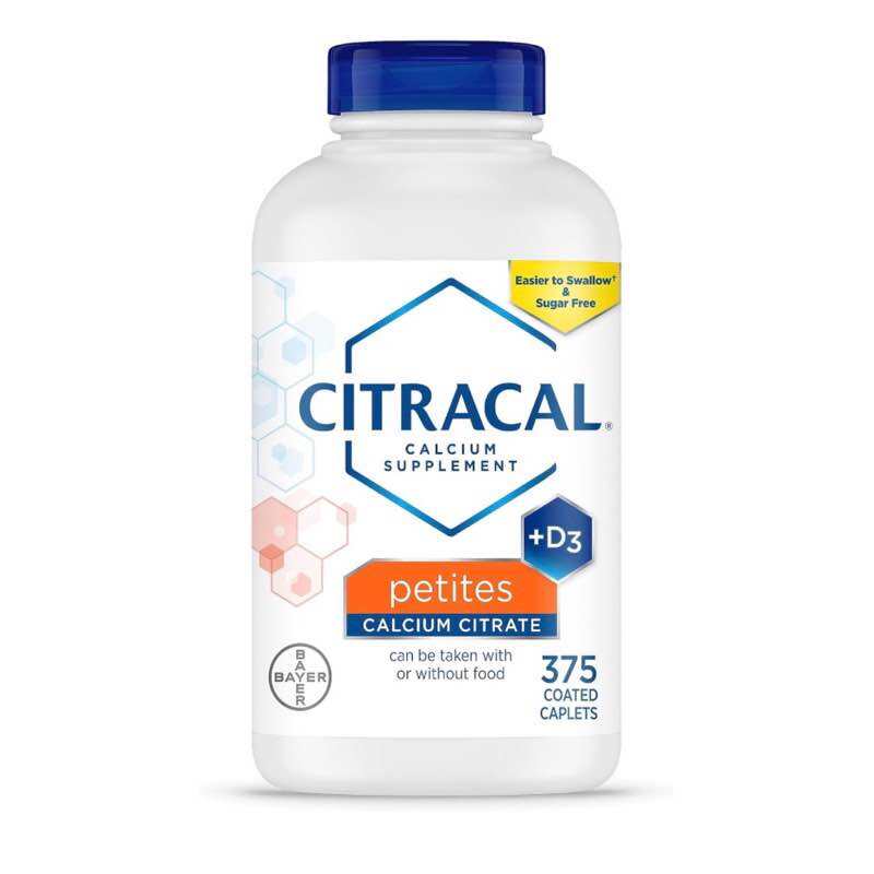Citracal Petites Calcium Citrate Bổ Sung Canxi Vitamin D3 Lọ 375 Viên