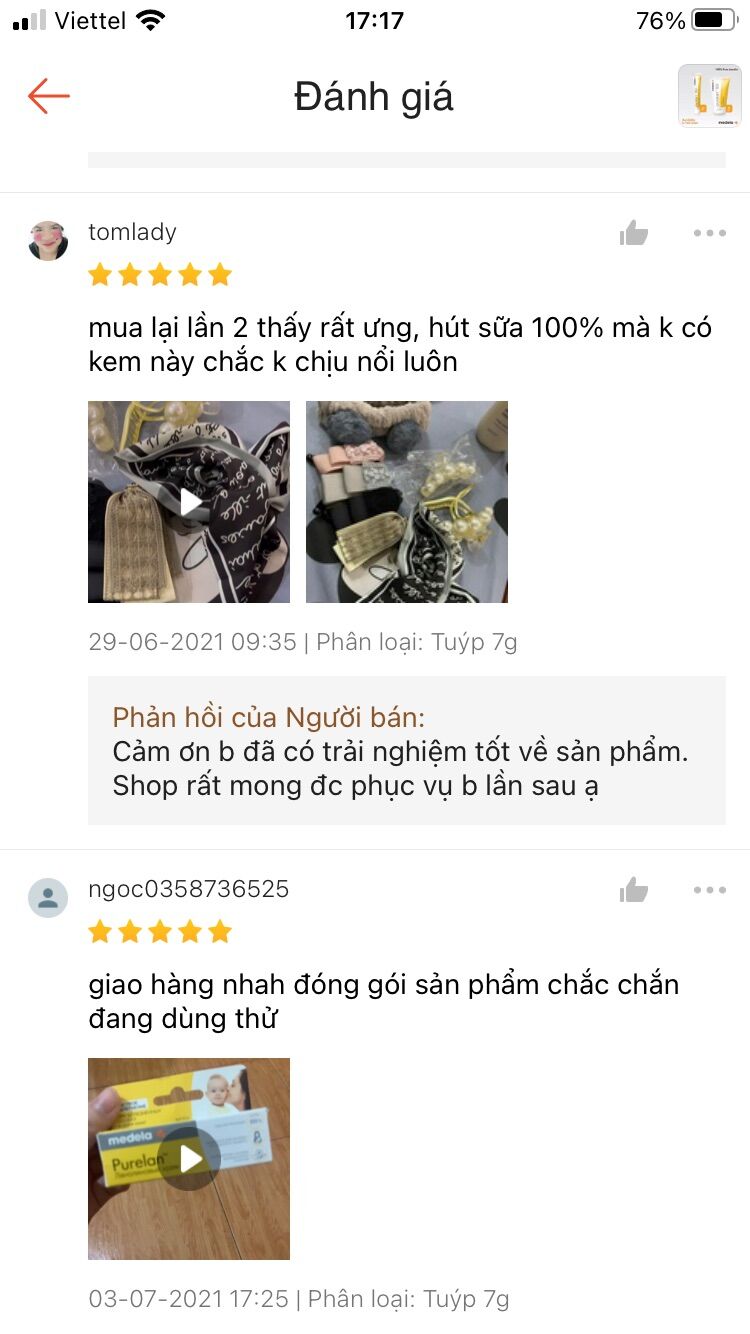 Kem bôi nứt đầu ti Purelan 100 Lanolin