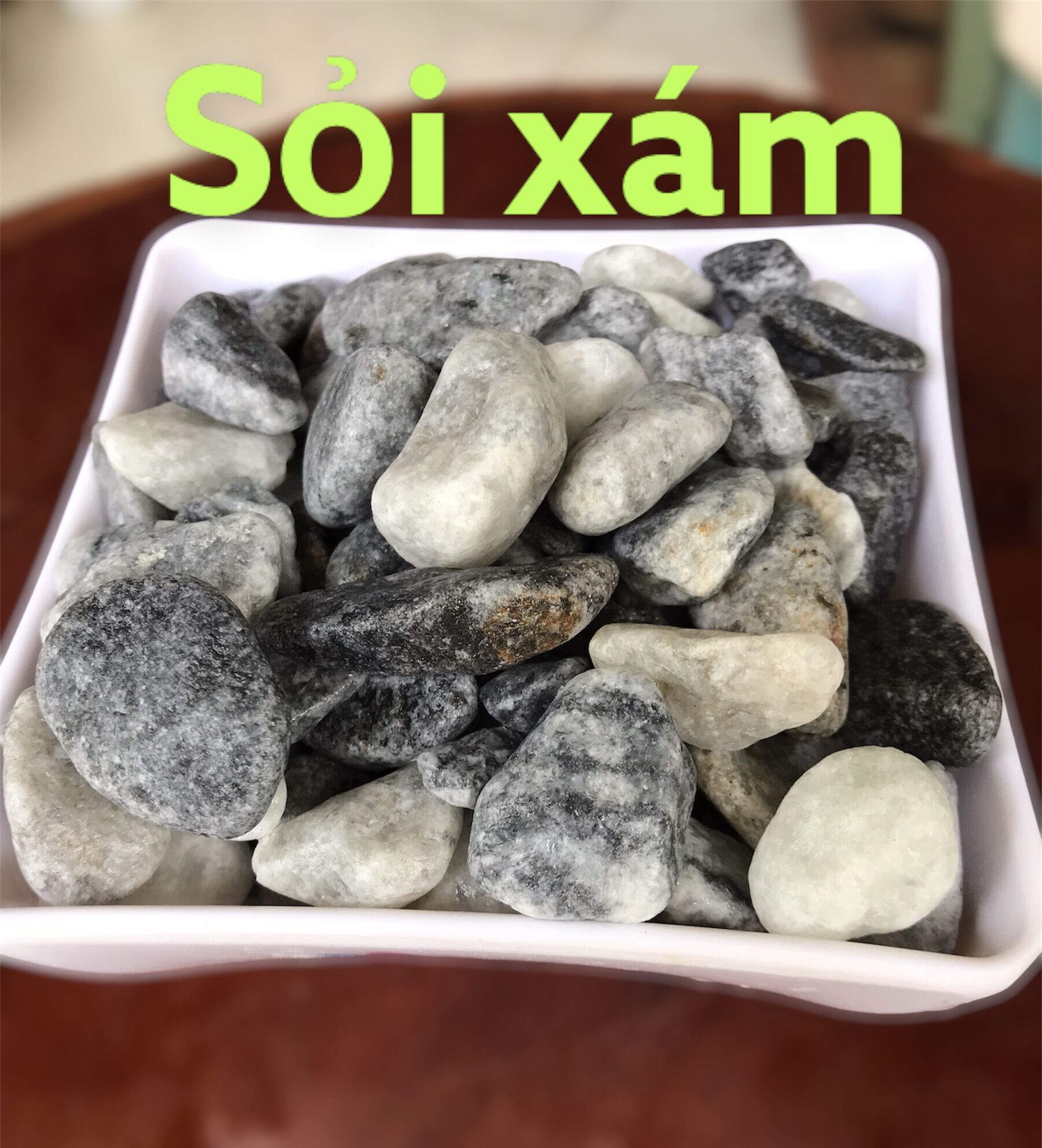 Sỏi màu tự nhiên trang trí